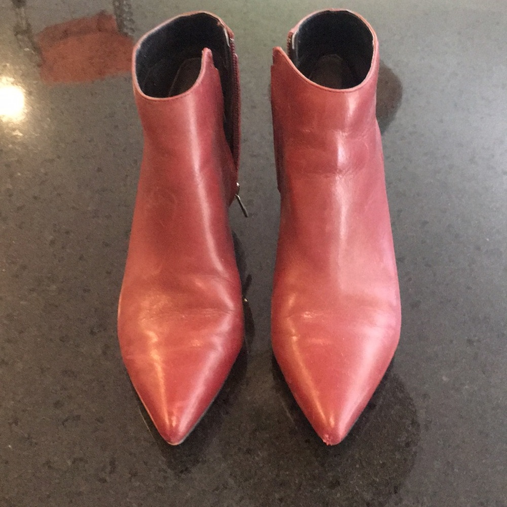 Sam Edelman size 8 deep red booties.